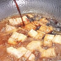 （没有焦糖色素，健康好吃）腐竹红烧肉的做法图解4