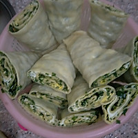 韭菜鸡蛋蒸饼的做法图解6