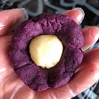 紫薯芝心仙豆糕（平底锅版）的做法图解8