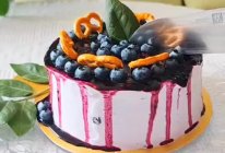 #忽而夏至 清凉一夏#蓝莓柠檬蛋糕的做法