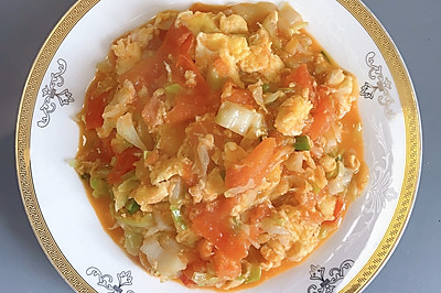 西红柿大头菜炒蛋
