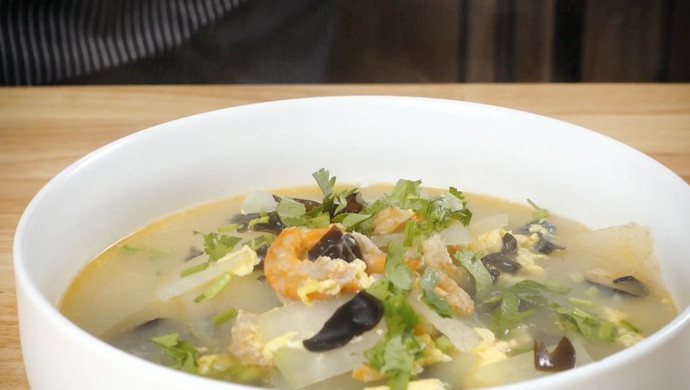 海米冬瓜汤 | 鲜味十足！步骤简单！十分钟得到一碗瘦身好汤！