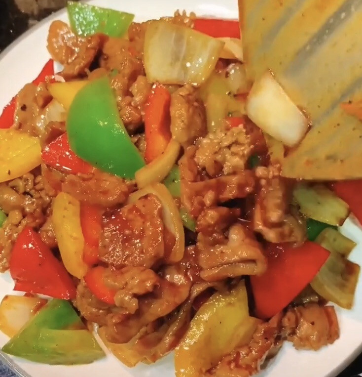 彩椒炒牛肉的做法