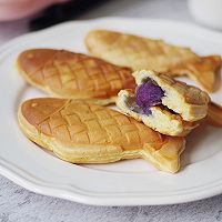 软糯香甜的美味|紫薯芋圆鲷鱼烧的做法图解11
