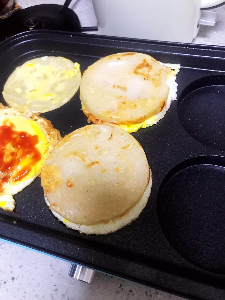 hyundai 摩飞鸡蛋饼 汉堡包 适合儿童 健康营养又美味的做法