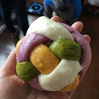 彩色绣球馒头的做法图解9