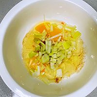 【孕妇食谱】蔬菜鸡蛋饼，色泽漂亮，好看又营养的做法图解3