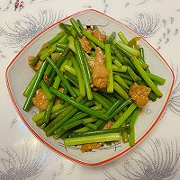 蒜苔炒肉的做法图解8