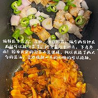 五花肉泡菜炒乌冬面的做法图解4