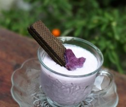 紫薯冰激淋奶昔的做法