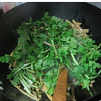 香菜炒豆皮的做法图解3