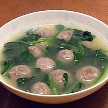 菠菜牛肉丸汤