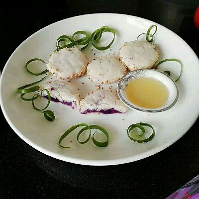 山药紫薯饼