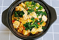 菠菜豆腐鸡蛋煲的做法