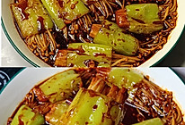 减脂菜❗️酱香浓郁～超级好吃的青椒金针菇的做法