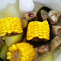 排骨冬瓜海带玉米汤的做法图解2