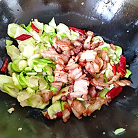 儿菜炒五花肉的做法图解7