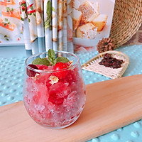 #轻饮蔓生活#夏日特饮蔓越莓沙冰的做法图解8