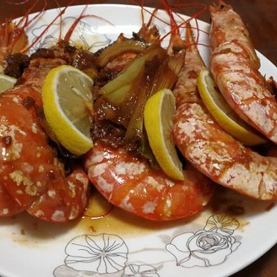 煎阿根廷红虾