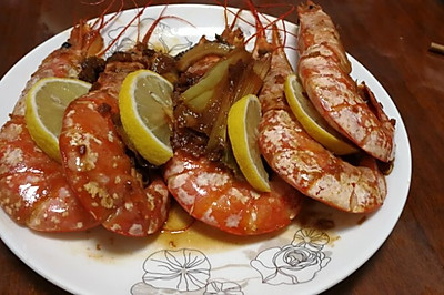 煎阿根廷红虾