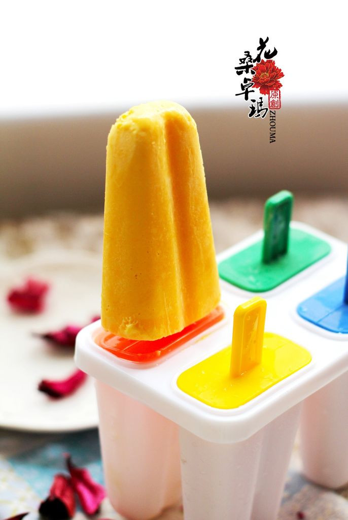 消暑必备——芒果奶油冰棍的做法