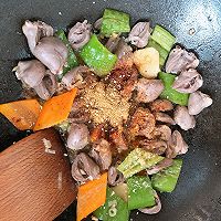 我家的爆炒鸡心的做法图解4