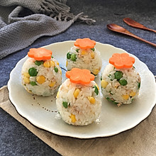 豌豆玉米饭团#柏翠辅食节-营养佐餐#