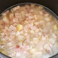 香喷喷的咸肉茼蒿菜饭的做法图解3