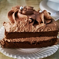 黑巧克力裱花蛋糕的做法图解9