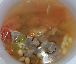牛肉黄豆西红柿汤的做法