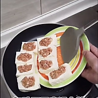 香煎豆腐酿肉的做法图解4