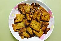 煎豆腐片炒肉的做法