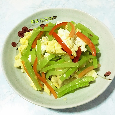 莴苣炒鸡蛋