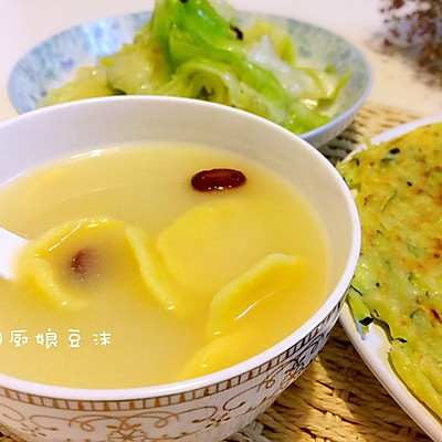 煮馍（水煮玉米烫面饼）