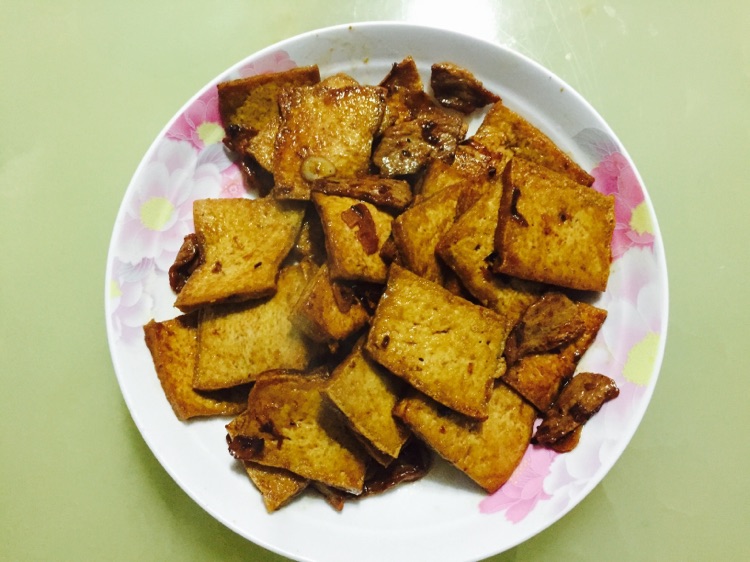 煎豆腐片炒肉