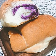 原谅我拍不出你的美的紫薯餐包 #长帝烘焙节（半月轩）#