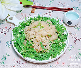 凉拌苦菊魔芋丝的做法