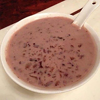 桃胶紫米椰汁露的做法图解3