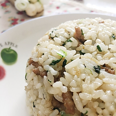 瘦肉青菜炒饭