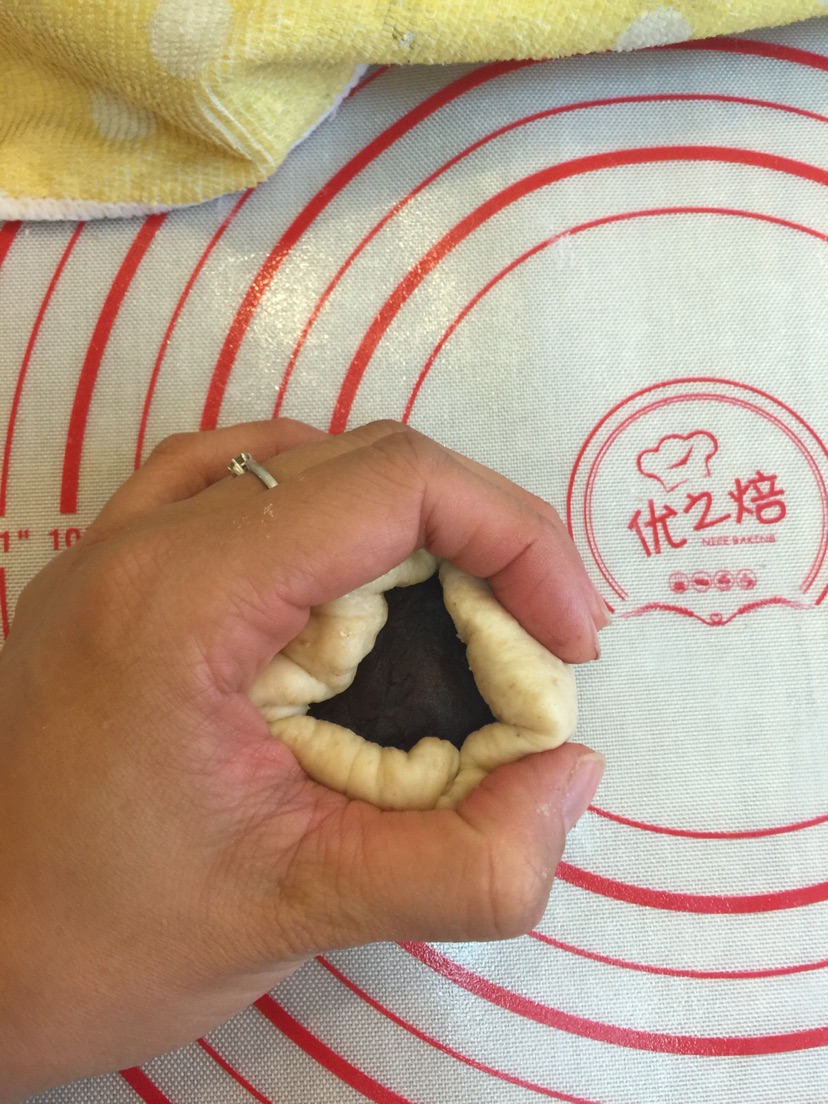 豆沙糖宝面包的做法图解8