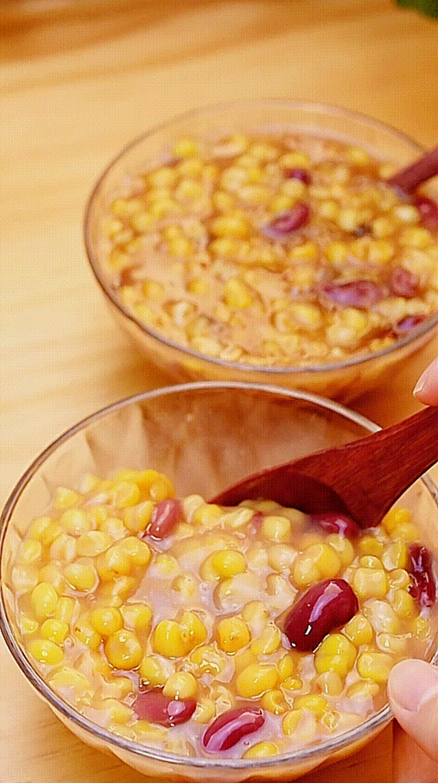 【东北玉米大碴子粥】真的太香糯了~的做法图解4