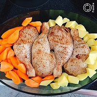 蔬菜肉肉一锅端——超简单的烤鸡腿的做法图解8