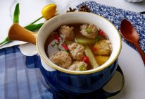 #米饭最强CP#冬瓜肉丸汤的做法