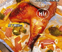 烤箱版·烤鸡～的做法