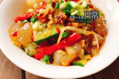 夏季开胃小食（肉末红薯凉粉）