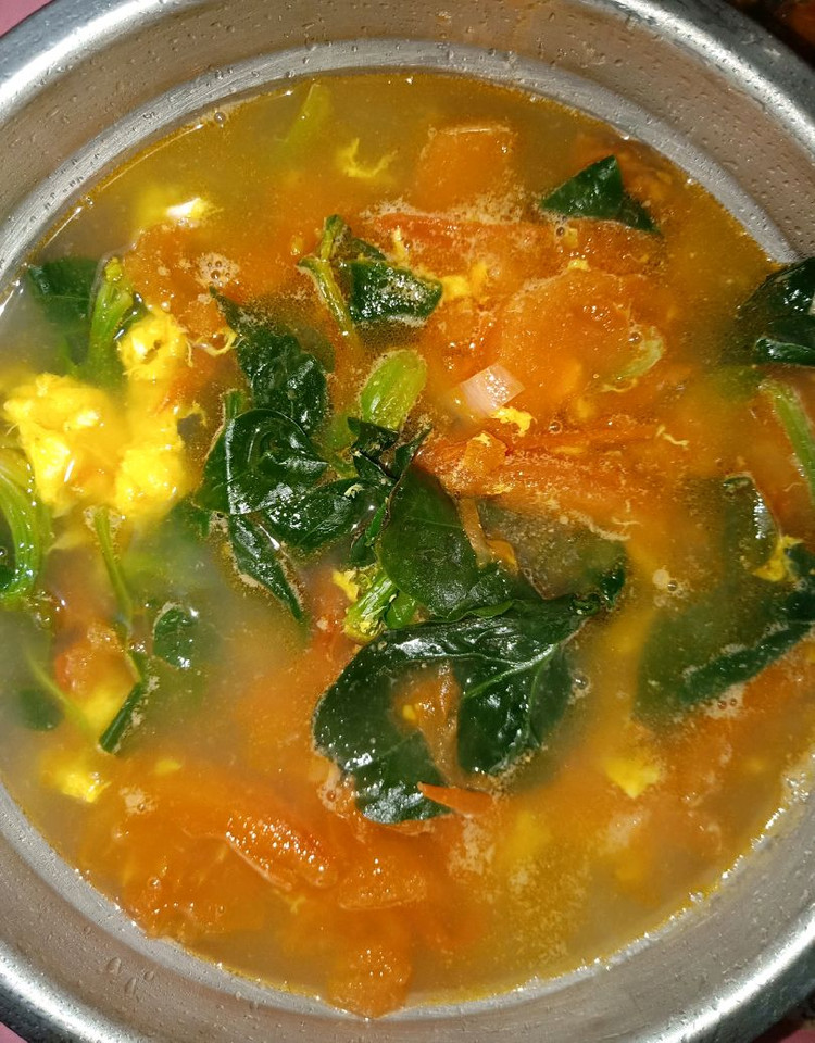 西红柿菠菜鸡蛋汤的做法