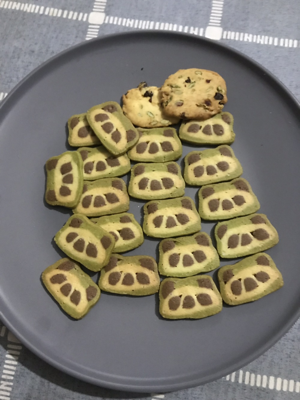 抹茶熊猫饼干的做法图解16