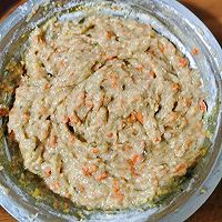 蔬菜虾肉饼的做法图解4