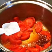 番茄鸡汁龙须面#太太乐鲜鸡汁蒸鸡原汤#的做法图解6