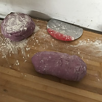 紫薯玫瑰花牛奶甜馒头的做法图解6